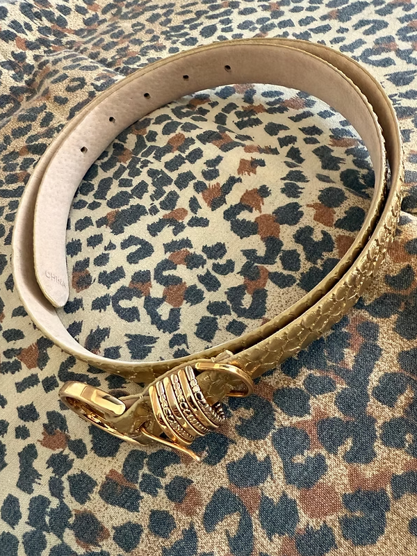 Vintage Gold Deri Kemer