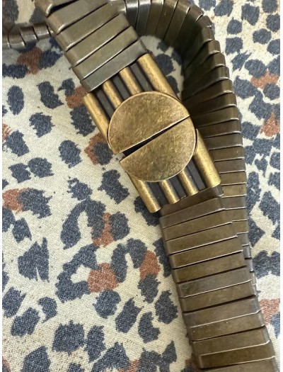 Vintage Lastikli Metal Kemer