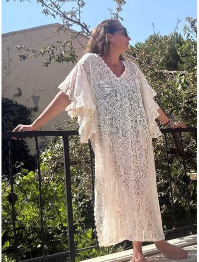 Vintage Dantel Elbise / Kimono