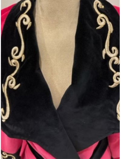 Hand Made Maraş işi Sırma işli Kadife Kimono /Sabahlık