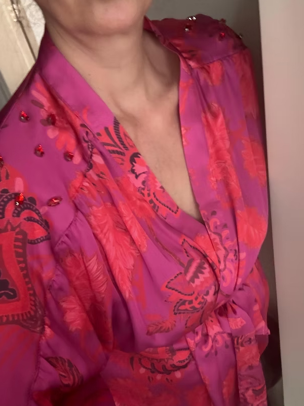 Be Retrokare Saten Fuşya Kimono