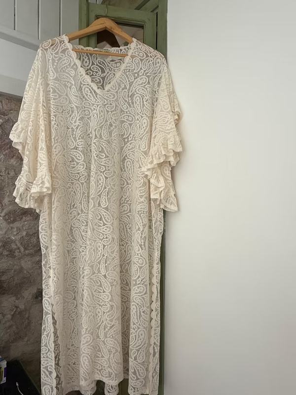 Vintage Dantel Elbise / Kimono