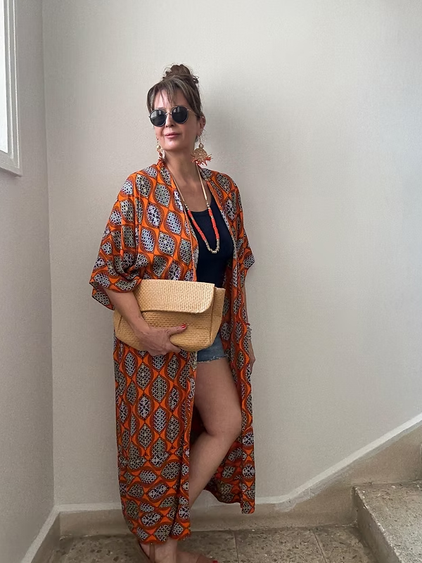 Be Retrokare Uzun Kimono