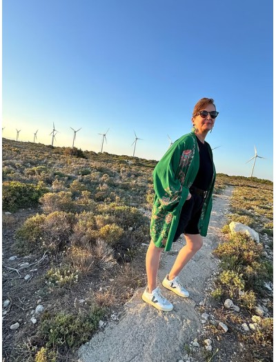 Be Retrokare Yeşil Kimono