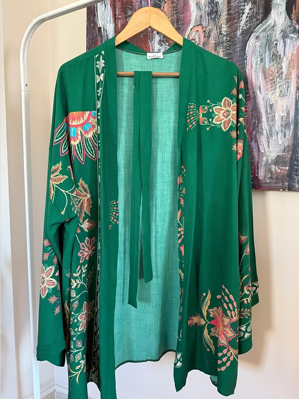 Be Retrokare Yeşil Kimono