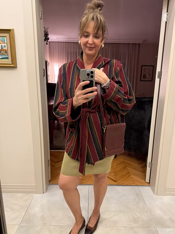 Vintage İtalyan Ceket/Kimono Oversize kalıp