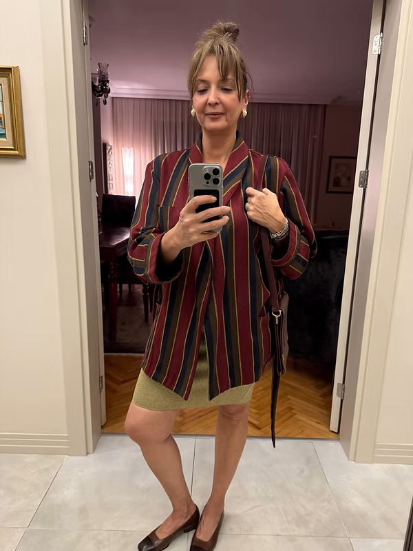 Vintage İtalyan Ceket/Kimono Oversize kalıp