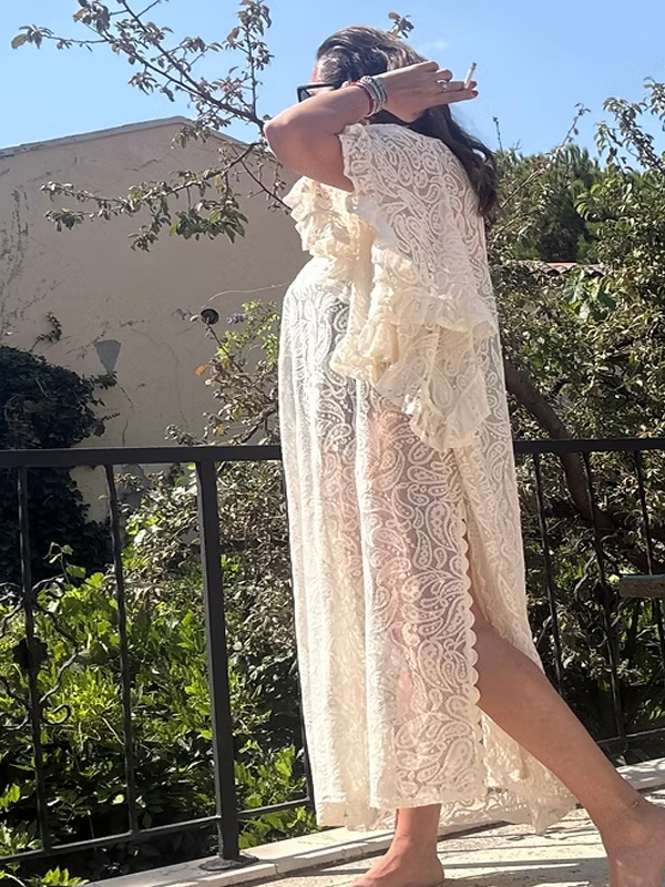 Vintage Dantel Elbise / Kimono