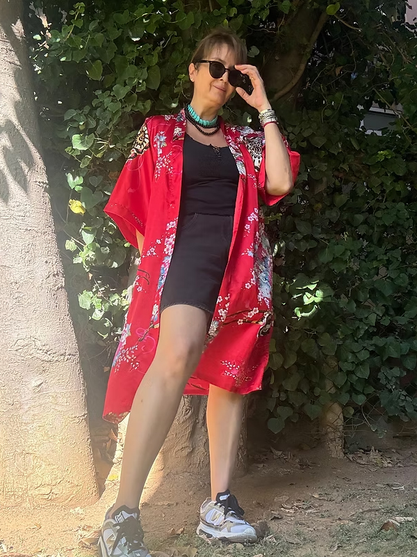 Vintage İpek Kimono