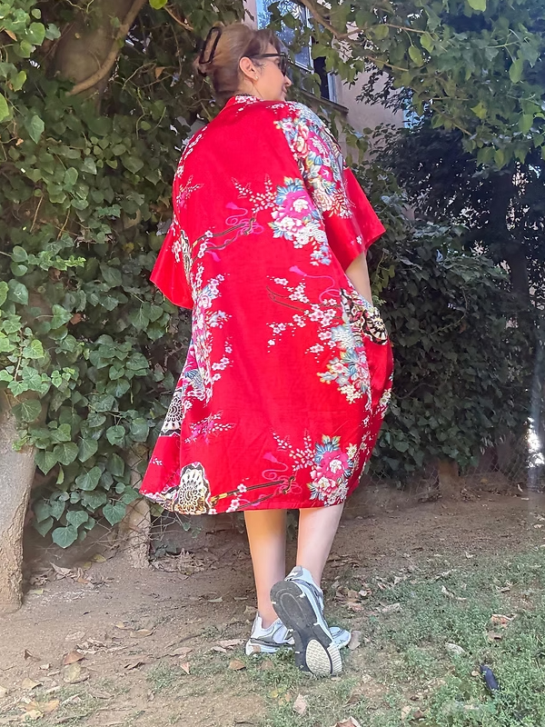 Vintage İpek Kimono