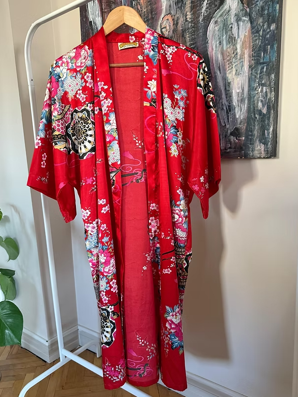 Vintage İpek Kimono