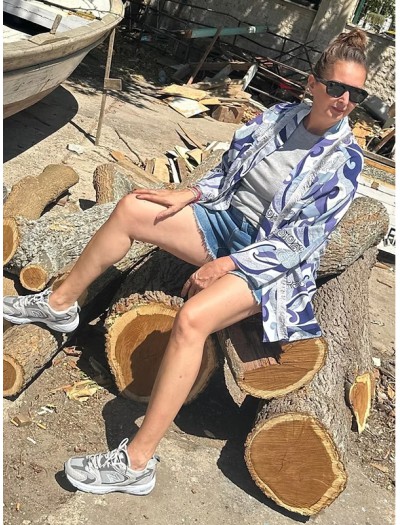 BE RETROKARE Hand Made Yaka Püskül Seritli Kimono