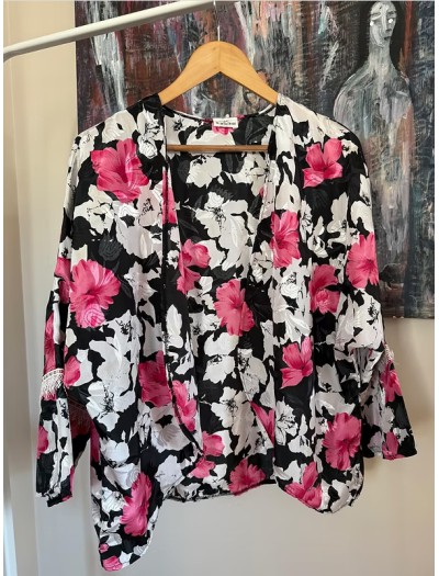 BE RETROKARE Hand Made Kolları Püskül Detaylı Kimono