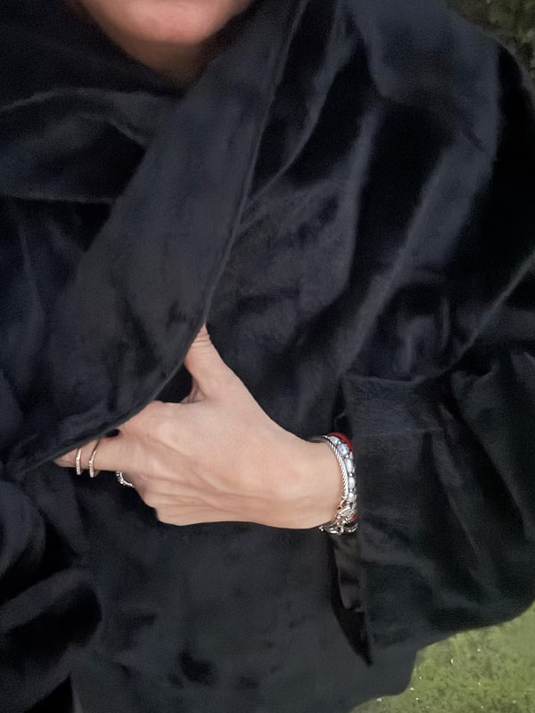 Vintage Siyah Peluş