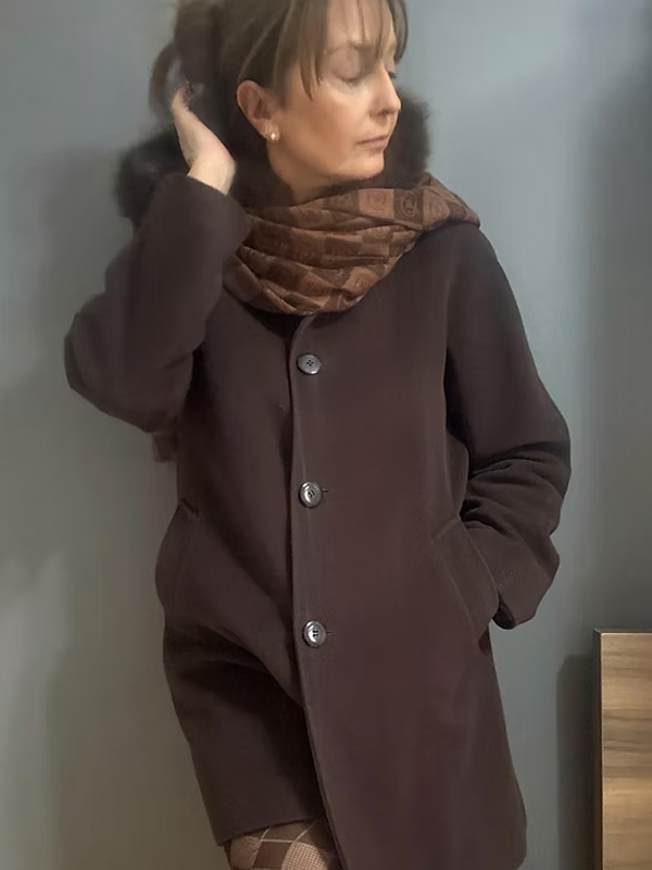 Ellen Tracy Vintage Kahverengi Kaban