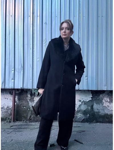 Vintage Peluş Yakalı Palto Vintage Peluş Yakalı Palto