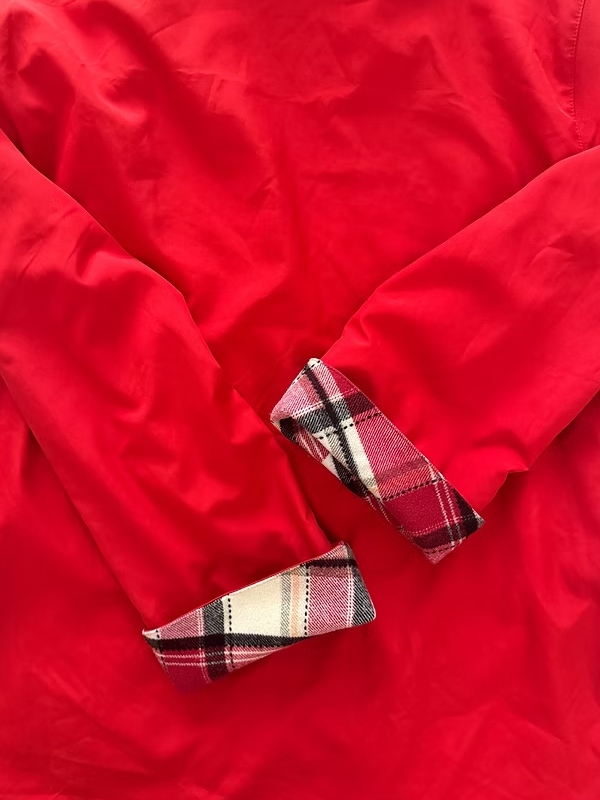 Vintage Ekose Astarlı Trençkot