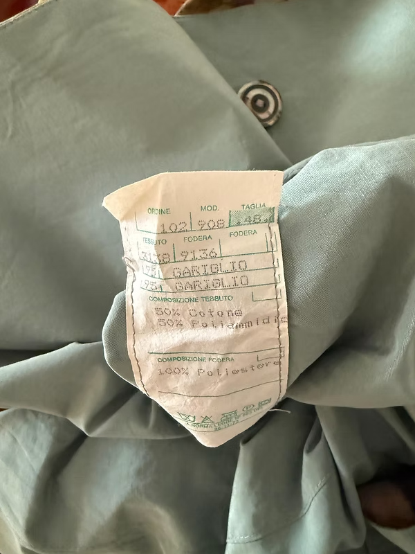 Vintage Made in Italy Trençkot