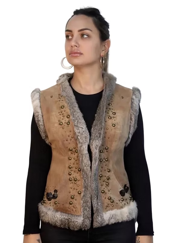 L’Avenue süet yelek