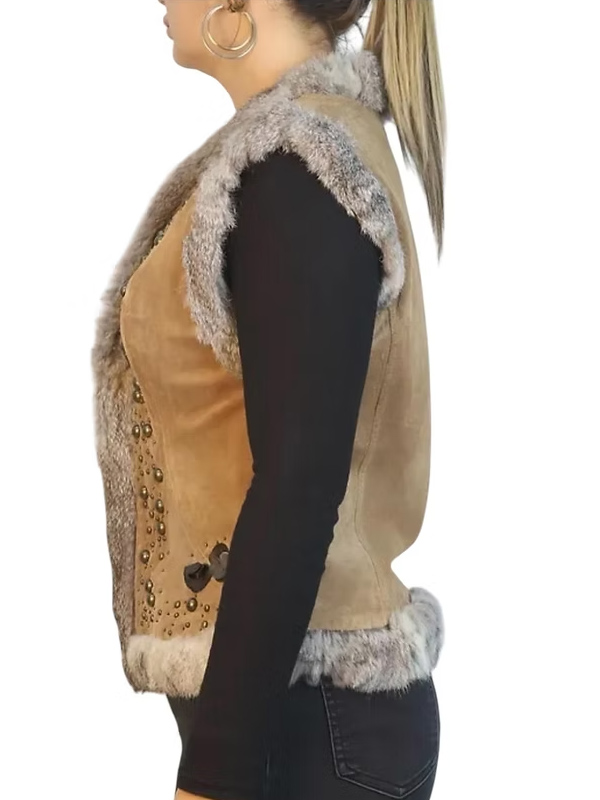 L’Avenue süet yelek