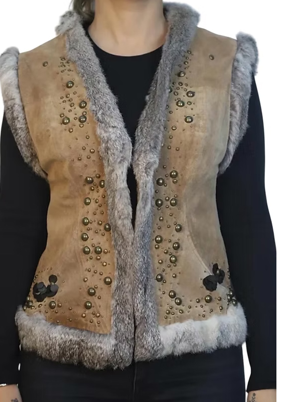 L’Avenue süet yelek