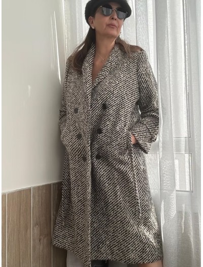 Vintage Balıksırtı Yün Palto Vintage Balıksırtı Yün Palto