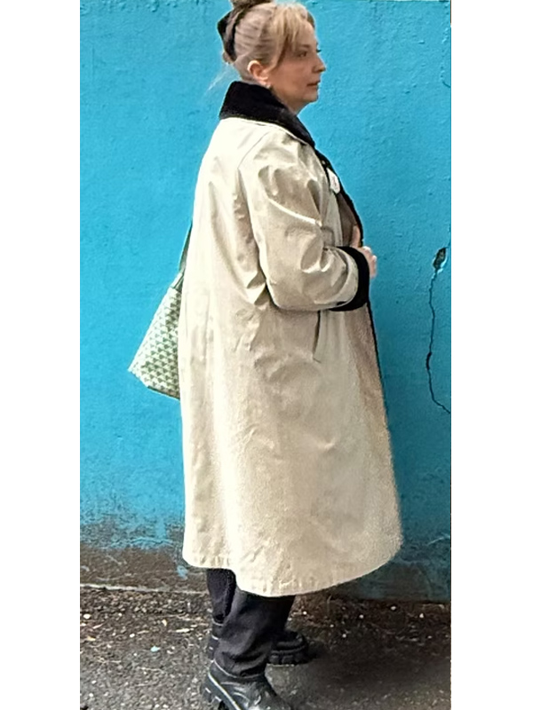 Vintage Trençkot / içi suni peluşlu