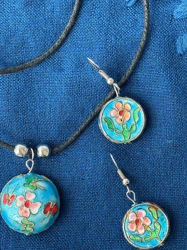 Cloisonne Mineli Kolye