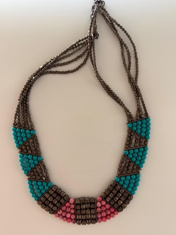 Vintage Bohem Boncuk Kolye