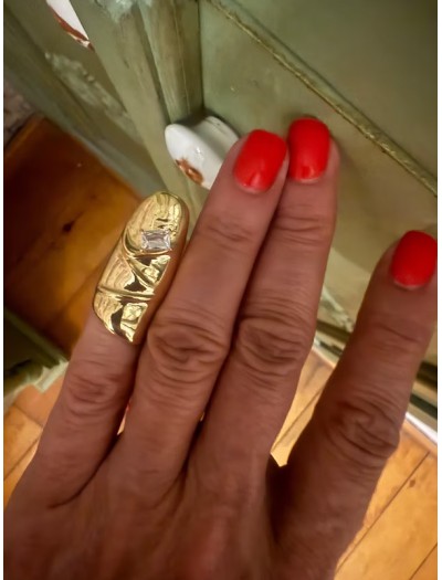 Tasarım Taşlı Tırnak Yüzüğü