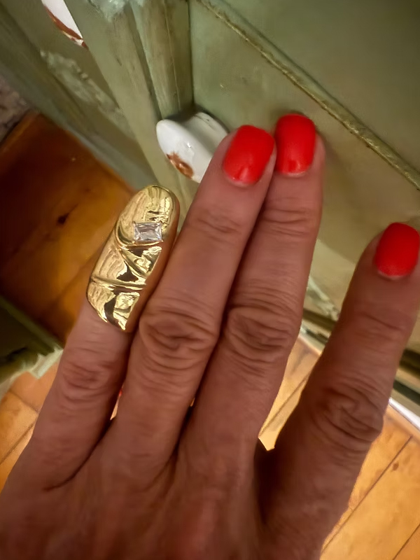 Tasarım Taşlı Tırnak Yüzüğü