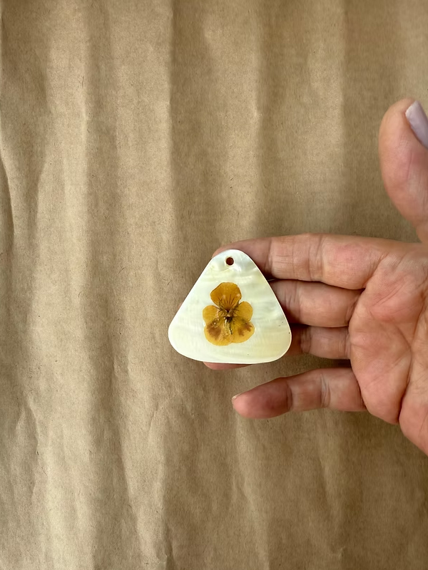 Vintage Sedef Kolye Ucu