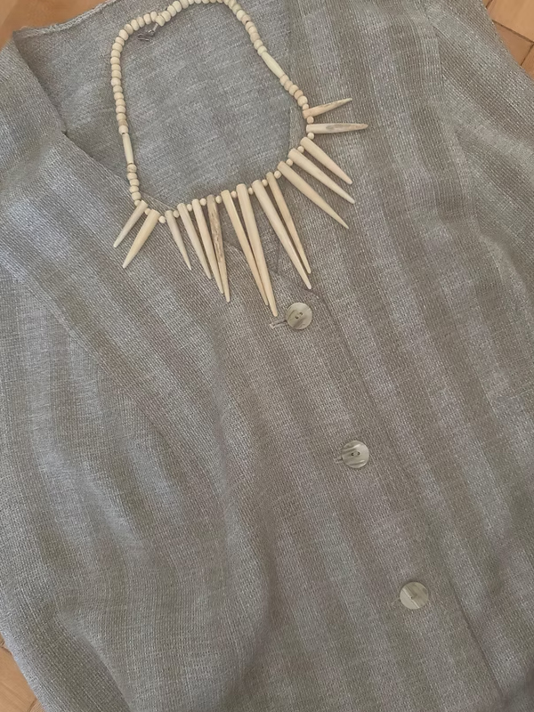 Vintage Uzun Kemik Kolye