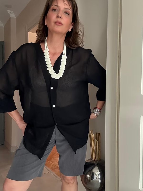 Vintage Disk Boncuk Kolye