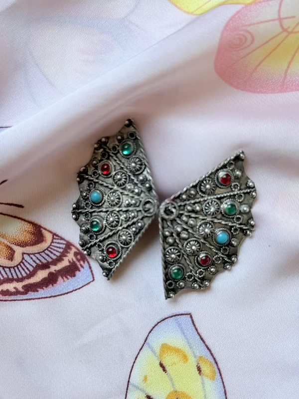 Vintage Kelebek Formlu Küpe