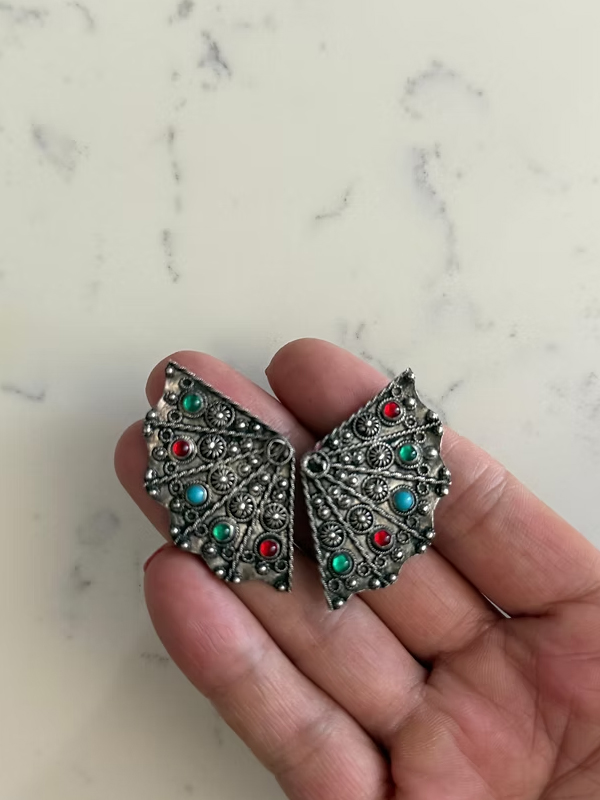 Vintage Kelebek Formlu Küpe