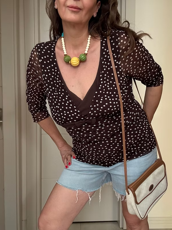 CADORO- Bakalit ve Boncuk Kolye