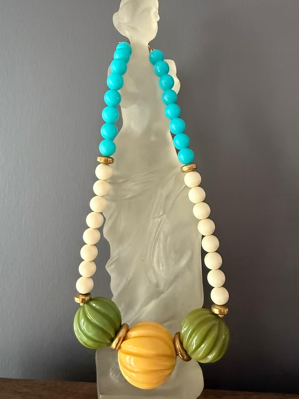 CADORO- Bakalit ve Boncuk Kolye