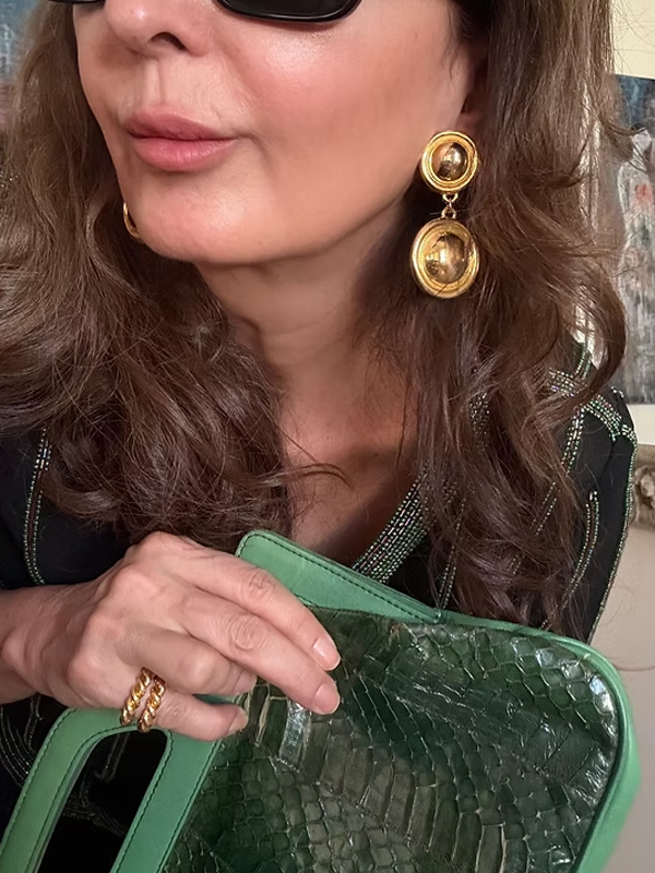 Vintage 80s Gold Küpe