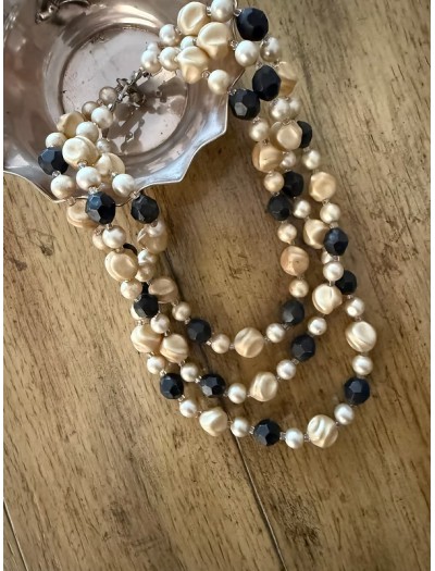 Vintage İnci görünümlü boncuk kolye Vintage İnci görünümlü boncuk kolye