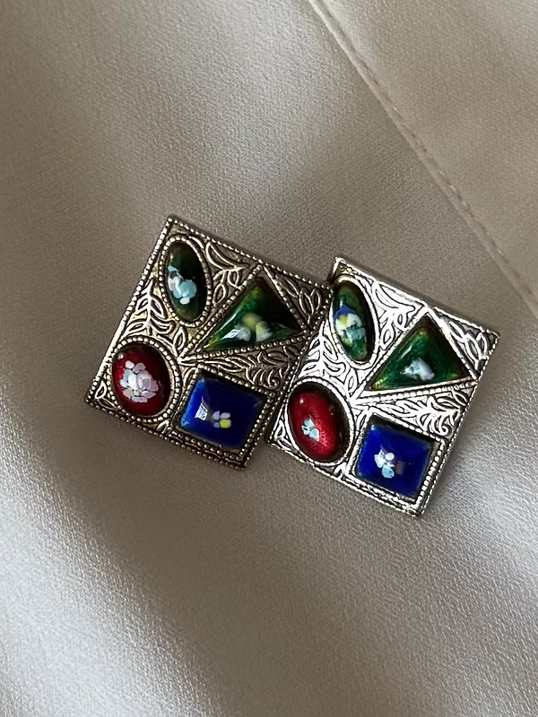 Vintage 60'lar Hippie Modern Küpe