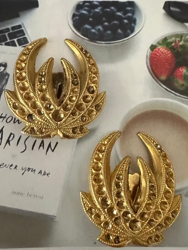 Vintage 80s Gold Küpe