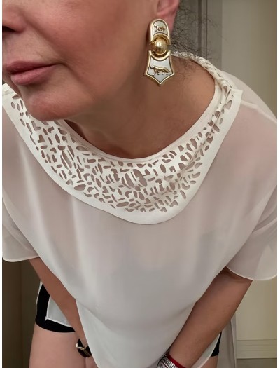 Vintage Jaguar Klipsli Küpe