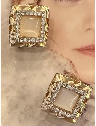 Vintage Kare Küpe Vintage Kare Küpe