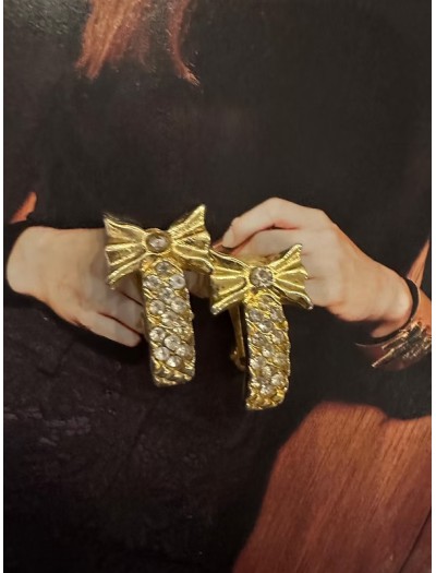 Vintage 80s FiyonkTaşlı Küpe