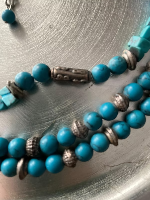 Turkuaz & Firuze taşlı kolye
