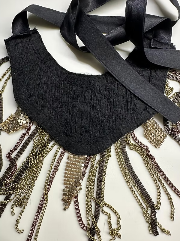 Vintage 3 renkli Mesh kolye