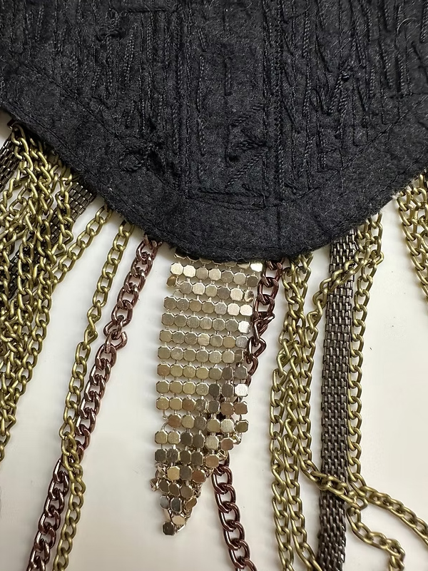 Vintage 3 renkli Mesh kolye