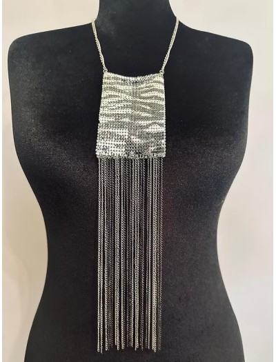 Vintage gümüş Mesh kolye Vintage gümüş Mesh kolye