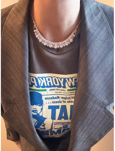 Vintage taşlı kolye